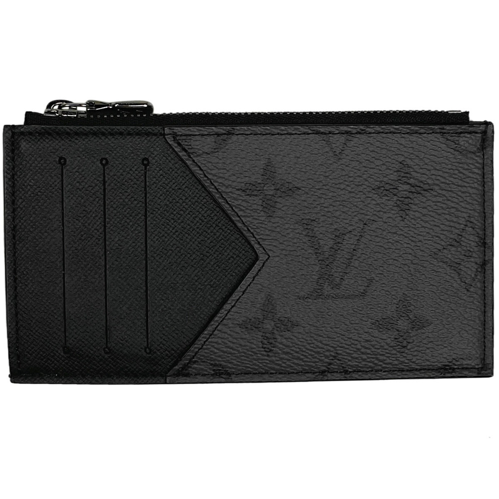 Louis Vuitton Coin Card Case Monogram Reverse Eclipse Black Noir Black